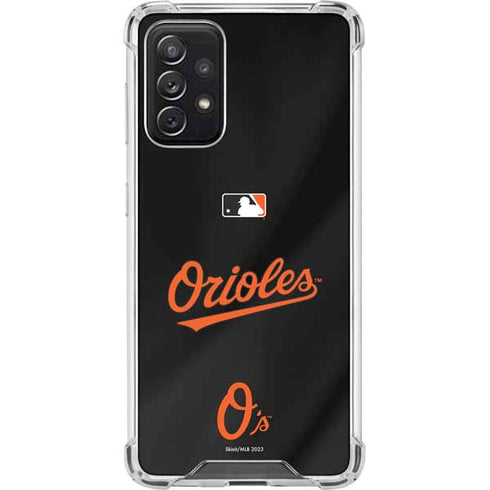 MLB Baltimore Orioles Alternate/Away Jersey Galaxy A72 5G Clear Case